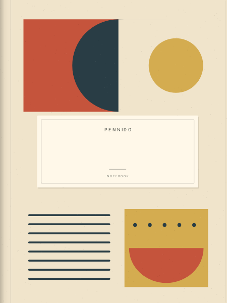 Bauhaus 01 — Notebook covers