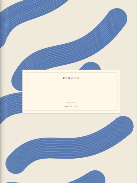 Cobalt brush — Notebook covers
