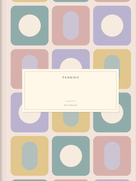 Pastel blocks — Notebook covers