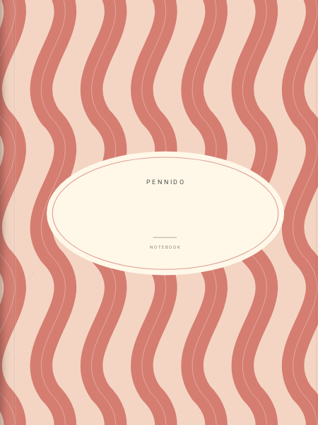 Peach wave — Notebook covers