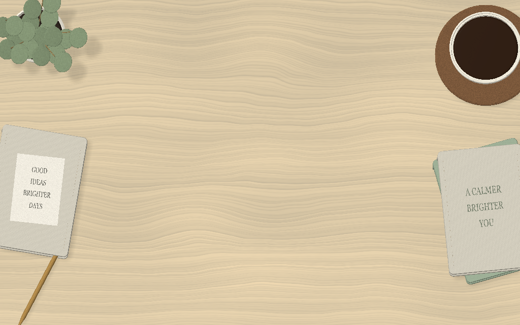 Linen · calm desk — 3D environments