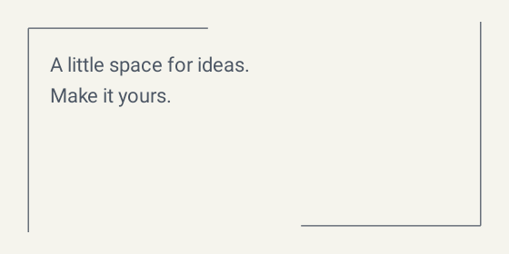 Open frame — Text box designs
