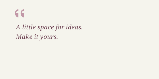 Large quote — Text box designs