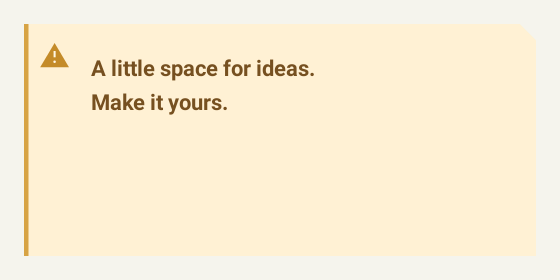 Attention — Text box designs